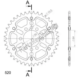 SUPERSPROX SU6182640G ktw rear stealth 40t, gold, 520 - Onderkant