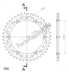 Qui puoi ordinare ktw posteriore alu 42t, nero, 530 da Supersprox , con numero parte SU2201142B: