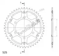 SU6201247G, Supersprox, Ktw arrière furtif 47t, or, 525    , Nouveau