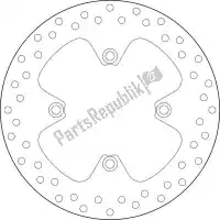 09168B407A4, Brembo, Schijf  68b407a4    , Nieuw