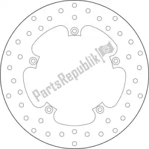BREMBO 09168B407A8 disk 68b407a8 - Bottom side