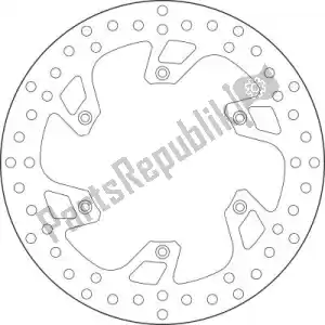 BREMBO 09168B407B8 schijf  68b407b8 - Onderkant