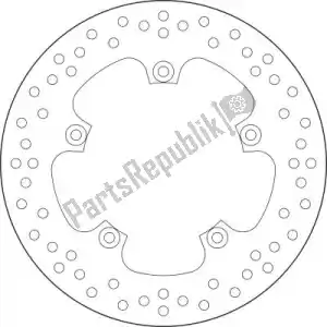 BREMBO 09168B407C2 disco 68b407c2 - Lado inferior