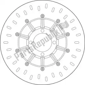 BREMBO 09168B407D2 schijf  68b407d2 - Onderkant
