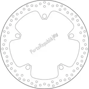 BREMBO 09168B407D7 tarcza 68b407d7,5 mm grubo?ci - Dół
