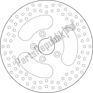 BREMBO 09168B407E0 schijf  68b407e0 - Onderkant