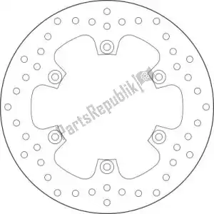 BREMBO 09168B407E4 disk 68b407e4 - Bottom side