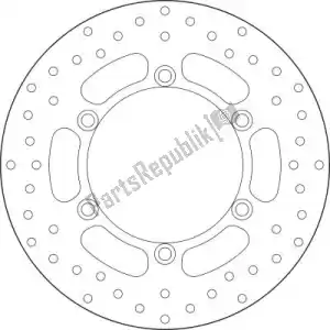 BREMBO 09168B407E6 disk 68b407e6 - Bottom side