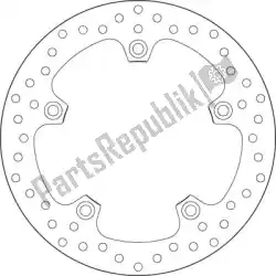 schijf  68b407g0 van Brembo, met onderdeel nummer 09168B407G0, bestel je hier online: