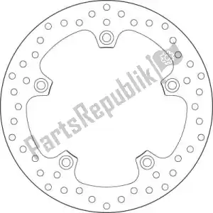 BREMBO 09168B407G0 schijf  68b407g0 - Onderkant
