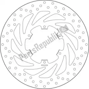 BREMBO 09168B407G5 disk 68b407g5 - Bottom side