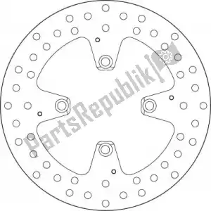 BREMBO 09168B407H1 schijf  68b407h1 - Onderkant