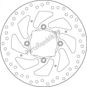 BREMBO 09168B407H2 dysk 68b407h2 - Dół