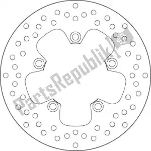 BREMBO 09168B407H3 disk 68b407h3 - Bottom side