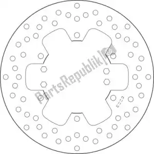 BREMBO 09168B407H8 disk 68b407h8 - Bottom side