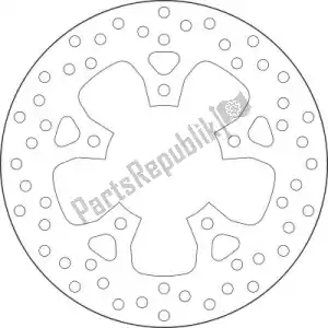 BREMBO 09168B407K5 disque 68b407k5 - La partie au fond