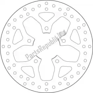 BREMBO 09168B407K7 disk 68b407k7 - Bottom side