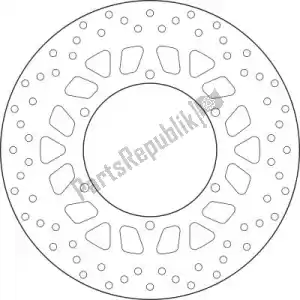 BREMBO 09168B407L1 schijf  68b407l1 - Onderkant