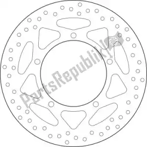 BREMBO 09168B407L2 dysk 68b407l2 - Dół