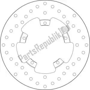 BREMBO 09168B407L4 schijf  68b407l4 - Onderkant