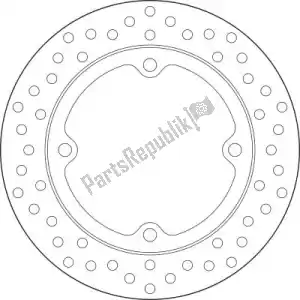 BREMBO 09168B407L9 disk 68b407l9 - Bottom side