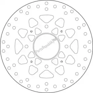 BREMBO 09168B407M6 disque 68b407m6 - La partie au fond