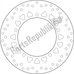 BREMBO 09168B407M7 schijf  68b407m7 - Onderkant