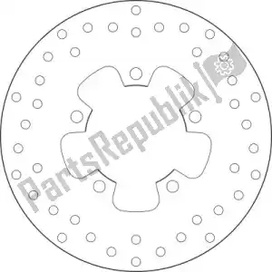 BREMBO 09168B407N5 disk 68b407n5 - Bottom side