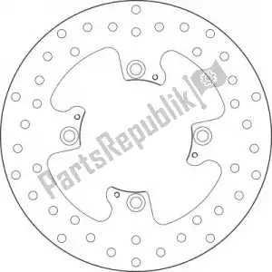 BREMBO 09168B407N6 disque 68b407n6 - La partie au fond