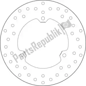BREMBO 09168407P0 disk 68b407p0 - Upper side