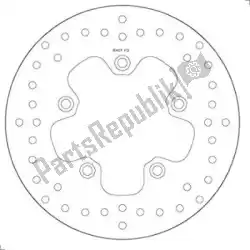 Here you can order the disk 68b407p3 from Brembo, with part number 09168B407P3: