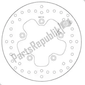 BREMBO 09168B407P3 disk 68b407p3 - Bottom side