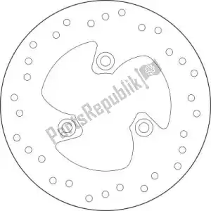 BREMBO 09168B40715 disk 68b40715 - Bottom side