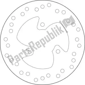 BREMBO 09168B40717 dysk 68b40717 - Dół