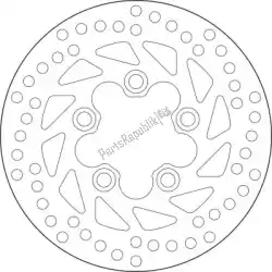 Here you can order the disk 68b40724 from Brembo, with part number 09168B40724: