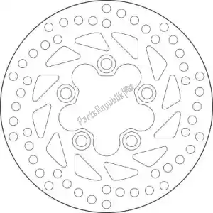 BREMBO 09168B40724 disk 68b40724 - Bottom side