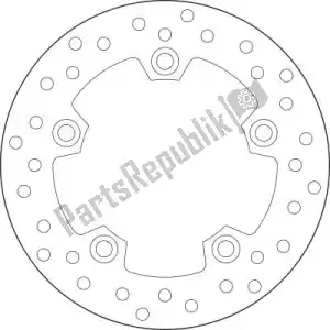 BREMBO 09168B40727 disk 68b40727 - Bottom side