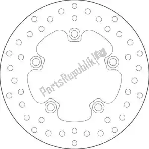 BREMBO 09168B40728 disk 68b40728 - Bottom side