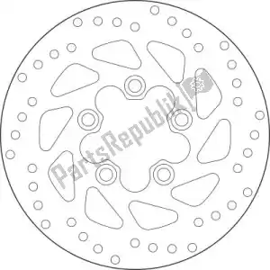 BREMBO 09168B40731 disk 68b40731 - Bottom side