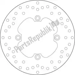 schijf  68b40780 van Brembo, met onderdeel nummer 09168B40780, bestel je hier online: