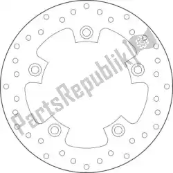 schijf  68b40799 van Brembo, met onderdeel nummer 09168B40799, bestel je hier online: