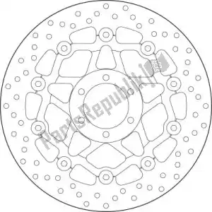 BREMBO 09178B408A2 disco 78b408a2 - Lado inferior