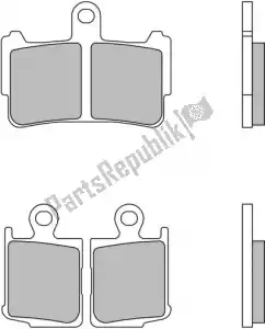 BREMBO 09007HO37SA remblok 07ho37sa brake pads sinter - Onderkant