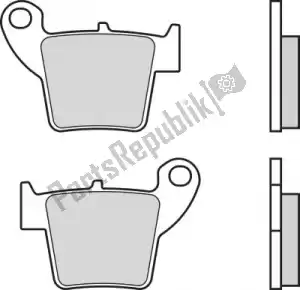 BREMBO 09007HO48SD brake pad 07ho48sd brake pads sinter - Bottom side