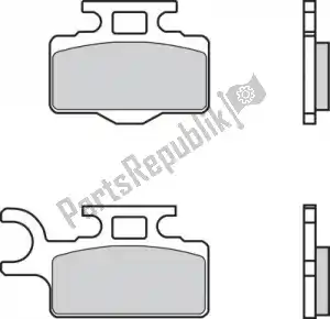 BREMBO 09007KA27SX brake pad 07ka27sx brake pads sinter - Bottom side