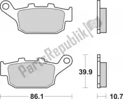 remblok 07029cc brake pads organic van Brembo, met onderdeel nummer 09007029, bestel je hier online: