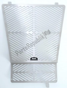 R&G 41583110 bs ok radiatore + protezione radiatore olio, acciaio inox - Lato superiore