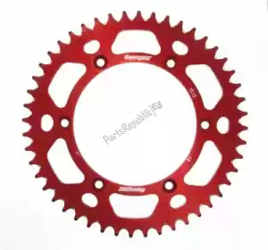 SUPERSPROX SU2151248R ktw rear alu 48t, red, 520 - Upper side