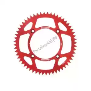 SUPERSPROX SU220956R ktw rear alu 56t, red, 420 - Upper side