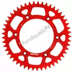 SUPERSPROX SU221049R ktw rear alu 49t, red, 520 - Upper side